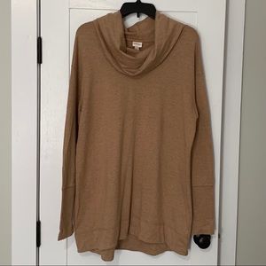 Merona Cowl Neck Tunic Tan Size XXL